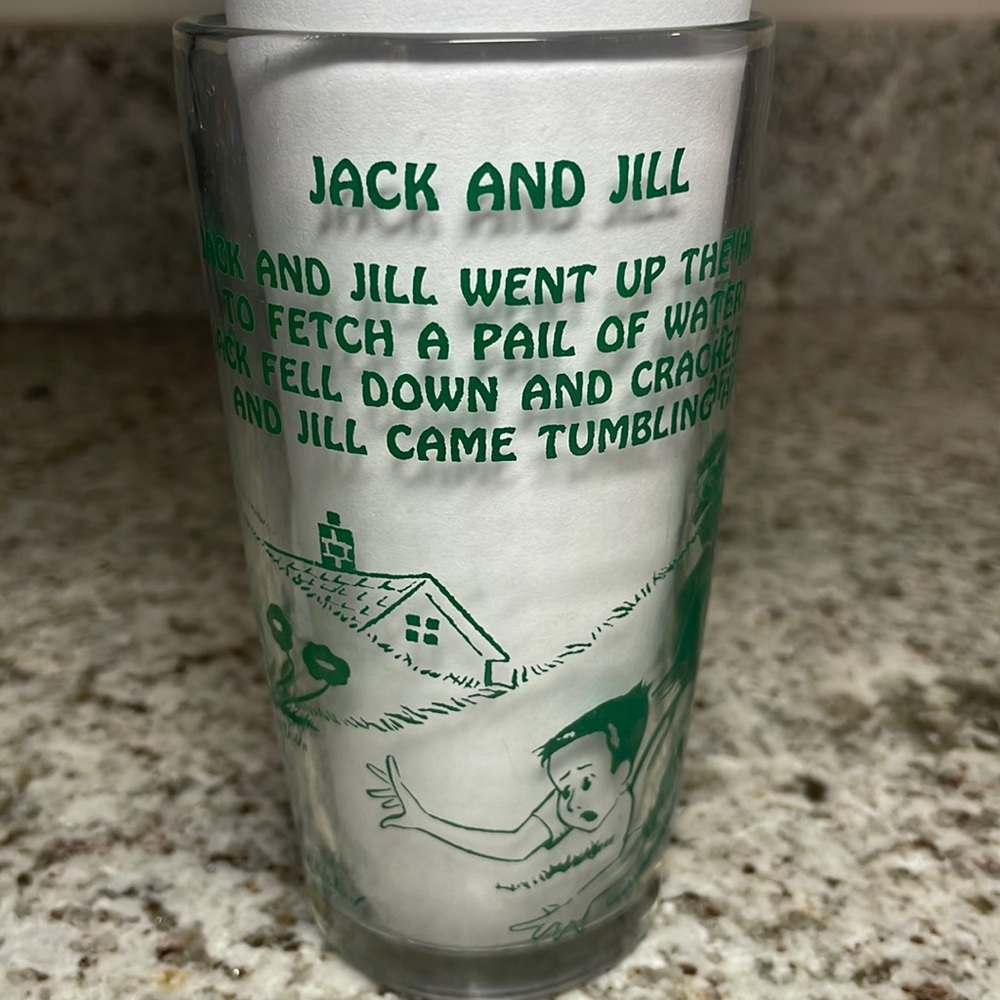 Vintage 1960’s Jack And Jill Glass